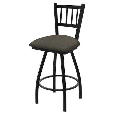 Holland Bar Stool Co 30" Swivel Bar Stool, Black Wrinkle, Graph Chalice Seat X810